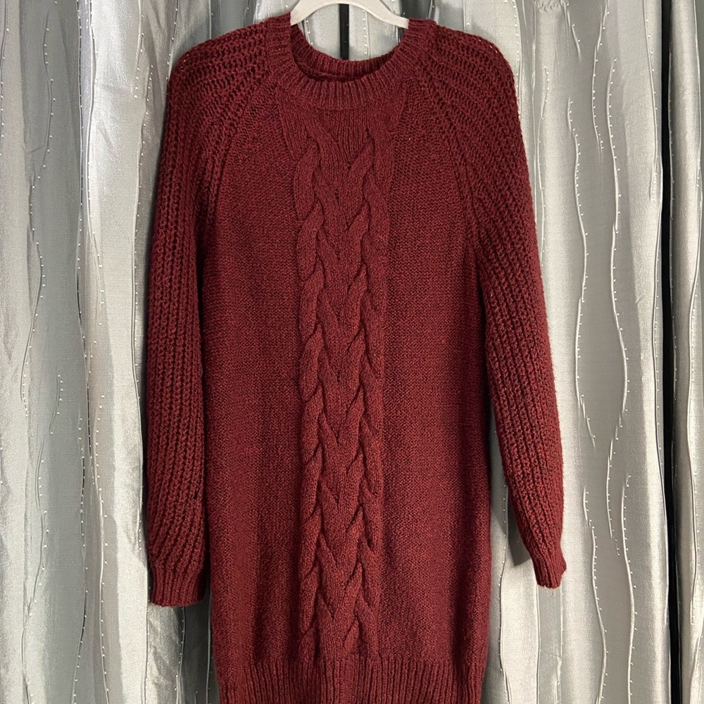 SOLD !! 2/$20 Cable Knit Sweater Dress